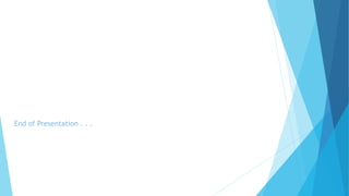 End of Presentation . . .

 