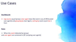Proxy log review and use cases | PPTX