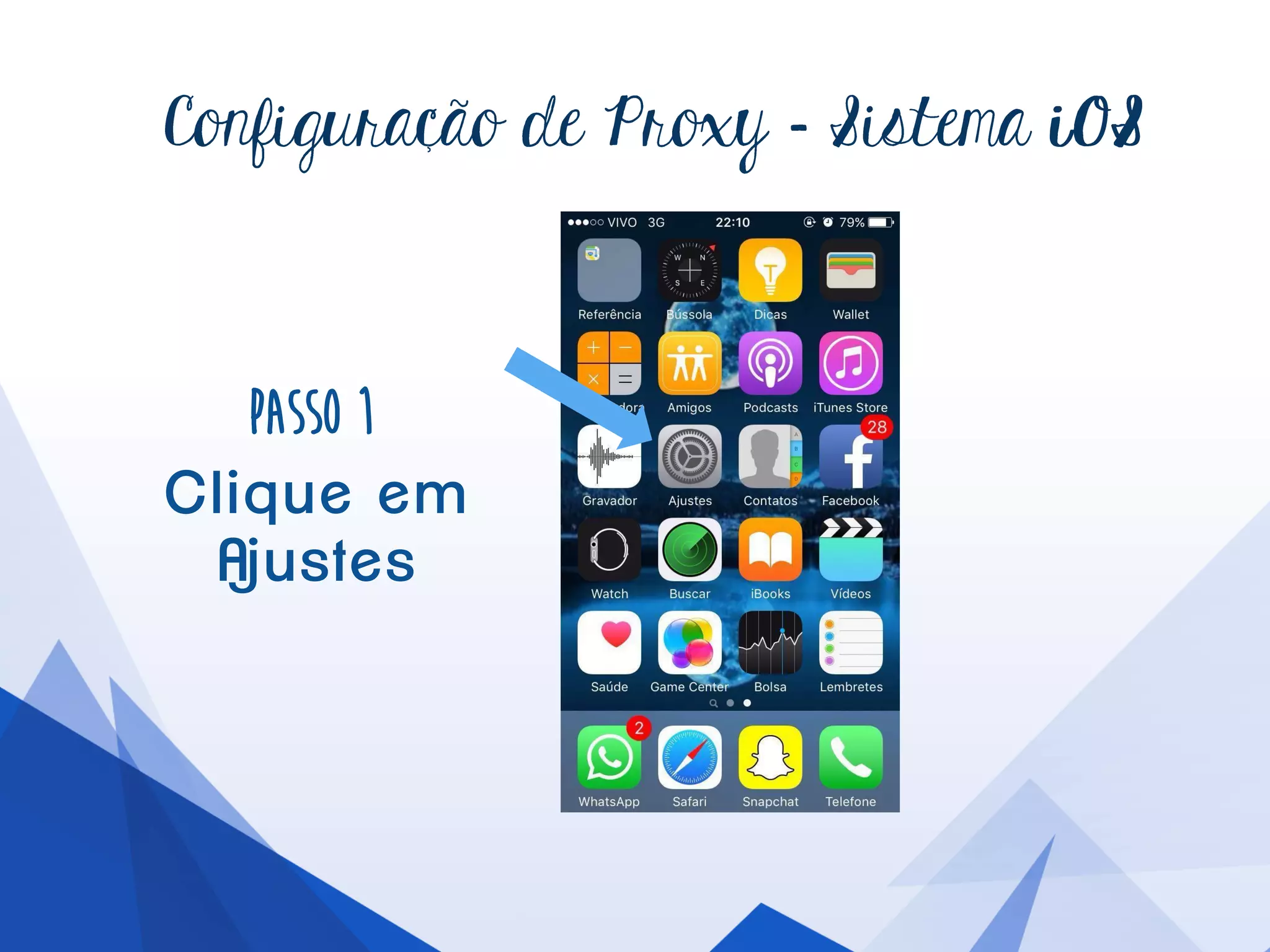 Com estasconfigurações seudispositivoteráacesso ao
Portalda Capese basesde dadosassinadaspelaUFRGS.
Observação:
Estas configuraçõespodemvariarde acordocomseu
dispositivoe versãodo sistemaiOs.
 
