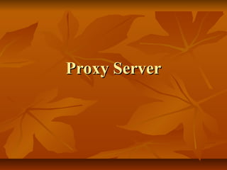 Proxy Server

 