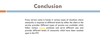 Proxy Server: A Comprehensive Guide | PPTX