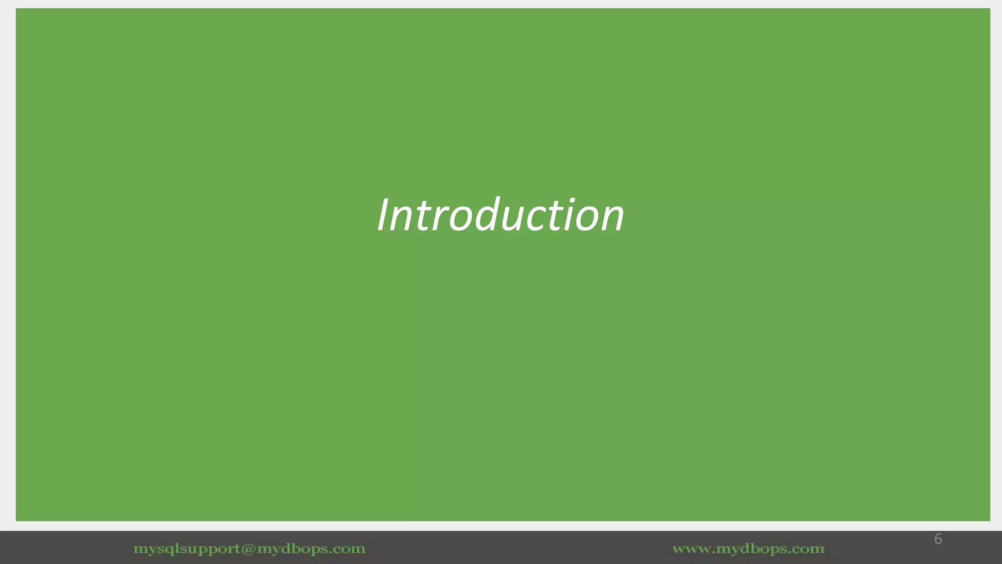 Introduction
6
 