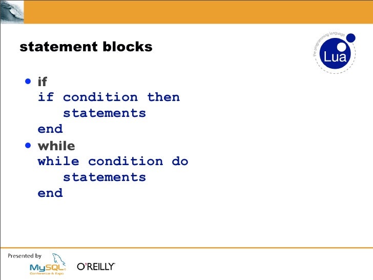 statement blocks • if if