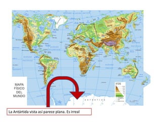 La Antártida vista así parece plana. Es irreal
 