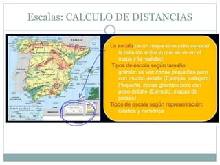 Escalas: CALCULO DE DISTANCIAS
 