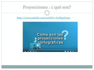Proyecciones : ¿ qué son?
https://www.youtube.com/watch?v=1LxiNqnYA3w
 