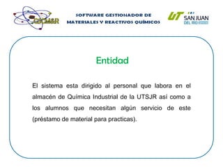 TextObjetivo del equipoQue este proyecto, sea de utilidad para la carrera de Química  Industrial en especifico, y al mismo tiempo cumplir con las expectativas del cliente, con la posibilidad de que sirva como base para ser implementado en otras carreras.
