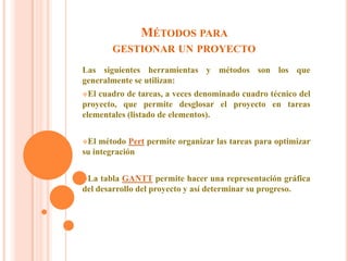 La fase preparatoriaEl término proyecto preliminar se utiliza generalmente para referirse a todas las etapas preparatorias necesarias para poner en marcha el proyecto. Así, la idea es definir con precisión la naturaleza del proyecto de manera que se puedan finalizar los documentos contractuales.Estudio de oportunidadesEsta etapa preliminar permite que las partes estudien las solicitudes del proyecto y decidan si el concepto es viable. El propósito de esta primera etapa es validar las solicitudesEstudio de viabilidadEl estudio de viabilidad busca analizar la viabilidad económica, organizativa y técnica del proyecto. Analiza un cálculo estimativo de la inversión y del costo operativo del proyecto. Y el estudio de viabilidad lleva a imaginar varias situaciones Estudio técnicoEsta acompañado por la creación de un modelo o prototipo que le permite confirmar que la solución escogida cumple con sus expectativas. 