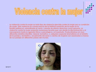 [object Object],Violencia contra la mujer 