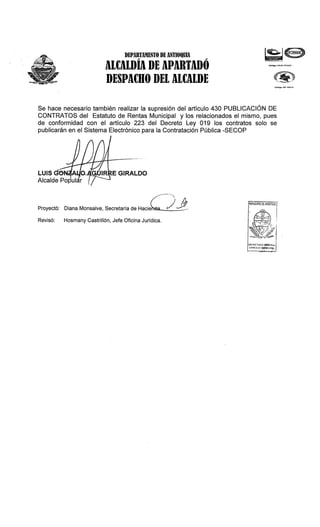 Proyecto de acuerdo 023