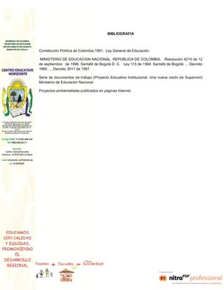 Proyecto. 33690 sede el rosal