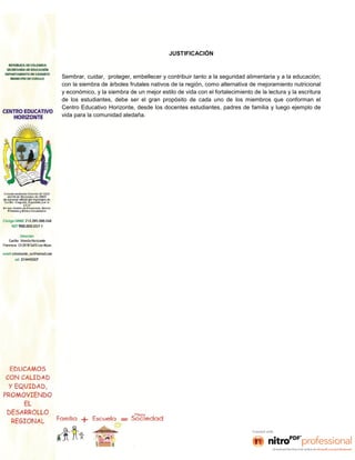 Proyecto. 33690 sede el rosal