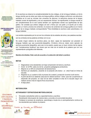 Proyecto. 33690 sede el rosal