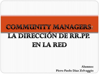 Dirección de RR.PP en la Red
