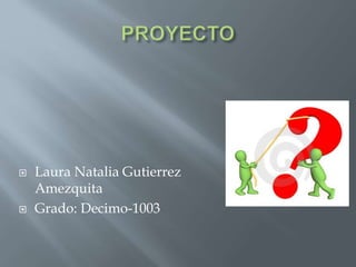  Laura Natalia Gutierrez
Amezquita
 Grado: Decimo-1003
 