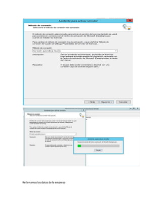 Rellenamoslosdatos de laempresa
 