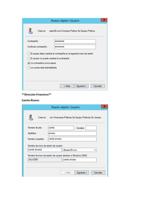 **Dirección Financiera**
Camila Álvarez
 