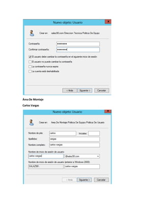 Área De Montaje
Carlos Vargas
 