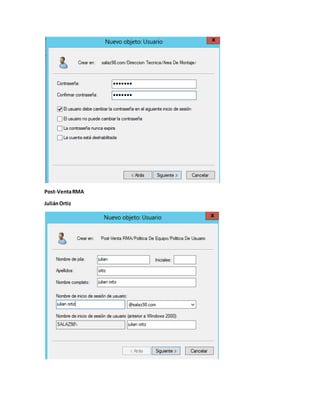 Post-VentaRMA
JuliánOrtiz
 