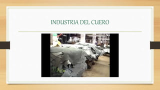 INDUSTRIA DEL CUERO
 