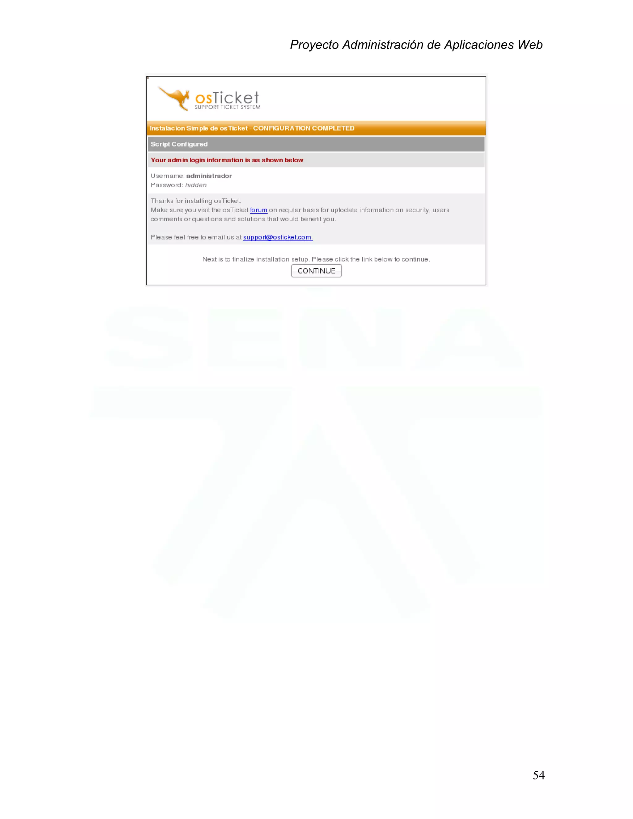 Proyecto Administración de Aplicaciones Web
54
 