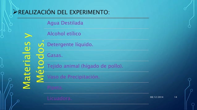 Proyecto: Extracción del ADN del hígado de pollo.