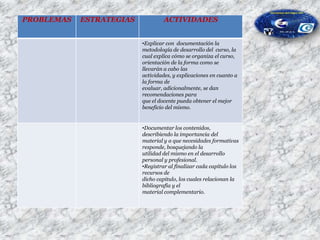 Comprobar que los Docentes dispongan de los mejores materiales didácticos posibles, facilitando todas las innovaciones..