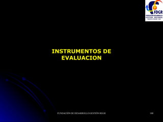INSTRUMENTOS DE EVALUACION 