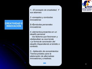 CREATIVIDAD E INNOVACIÓN 