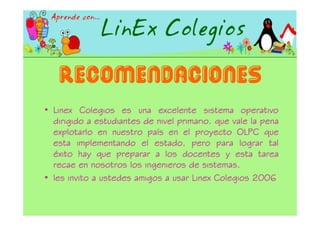 Proyecto Linex 2006