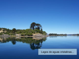 Lagos de aguas cristalinas... 