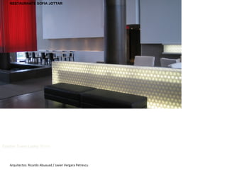 Condon Tower Lobby  3Form Arquitectos: Ricardo Abuauad / Javier Vergara Petrescu RESTAURANTE SOFIA JOTTAR 