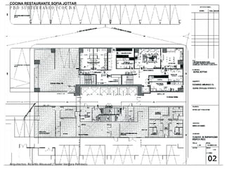 Arquitectos: Ricardo Abuauad / Javier Vergara Petrescu RESTAURANT SOFIA JOTTAR PISO SUBTERRANEO / COCINA COCINA RESTAURANTE SOFIA JOTTAR 