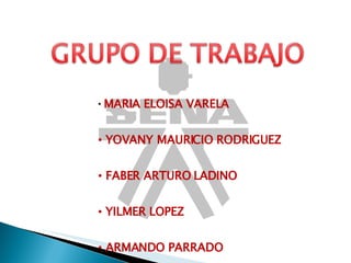 MARIA ELOISA VARELA YOVANY MAURICIO RODRIGUEZ FABER ARTURO LADINO YILMER LOPEZ ARMANDO PARRADO HENRY ARIEL GARZON C. 