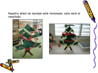 Nuestro árbol de navidad está terminado; este será el resultado: 