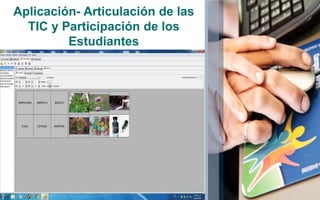 Aplicación- Articulación de las 
TIC y Participación de los 
Estudiantes 
 