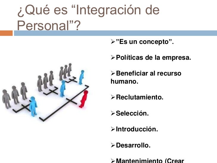 Importancia De La Integración Del Personal Pdf es.slideshare.net