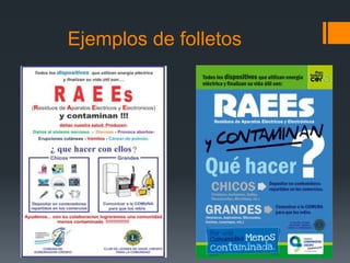Ejemplos de folletos
 
