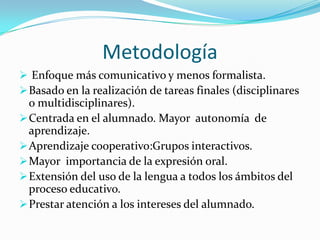 Elaboración del Currículo Integrado para 1º de ESO