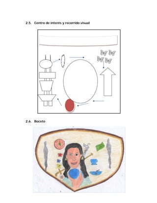 2.5. Centro de interés y recorrido visual




2.6. Boceto
 