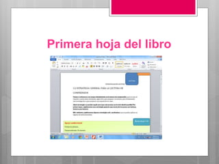 Primera hoja del libro
 