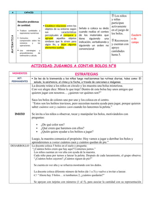 Proyecto de Aprendizaje: Juegos Matemáticos para Niños de 3 Años en La ...