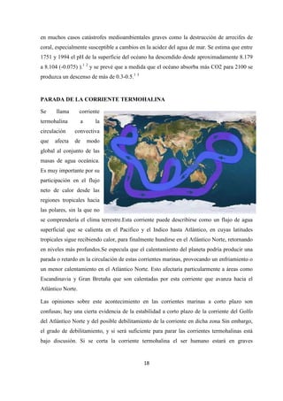 EL CALENTAMIENTO GLOBAL Y SUS EFECTOS POTENCIALES EN LA COMUNIDAD DE ...