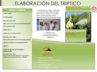 ELABORACIÓN DEL TRIPTICO
 