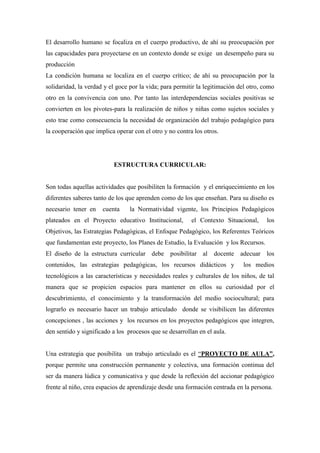 Proyecto articulación