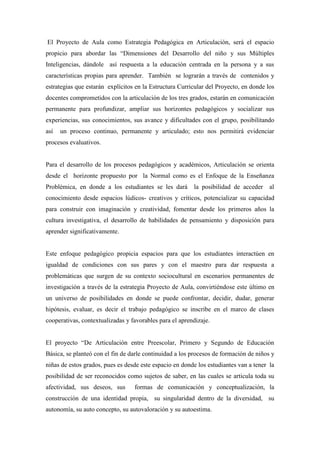 Proyecto articulación