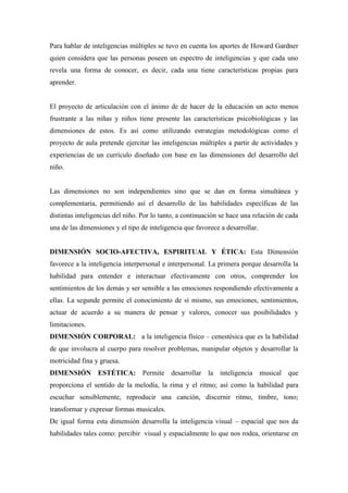 Proyecto articulación