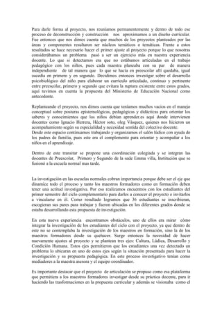 Proyecto articulación