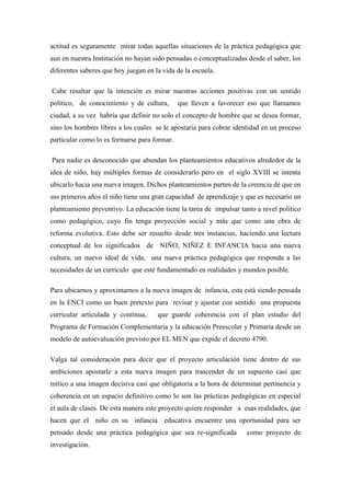 Proyecto articulación