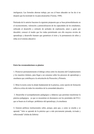 Proyecto articulación